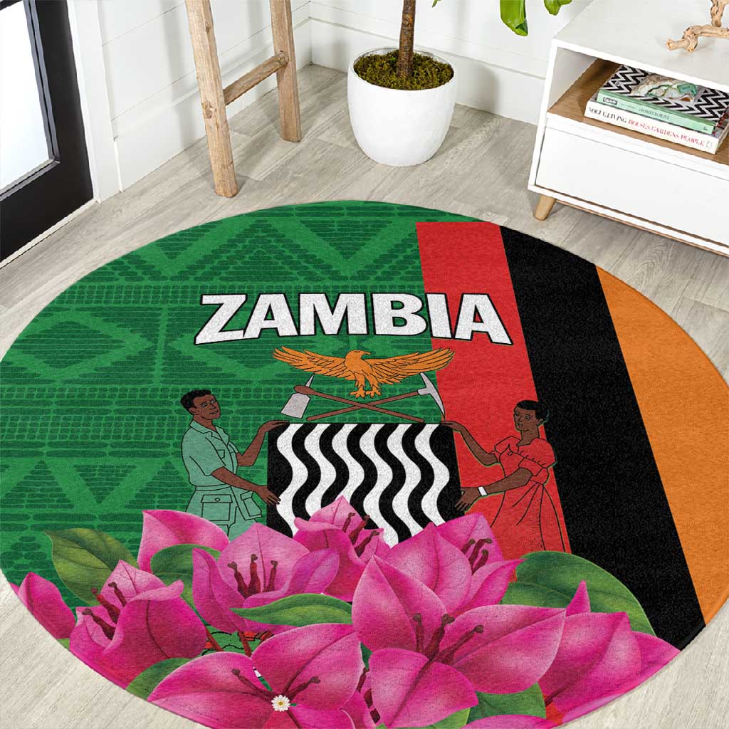 Icitungu ca Zambia Round Carpet Africa Bougainvillea