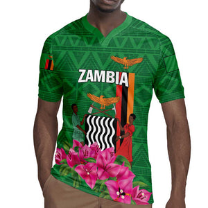 Personalized Icitungu ca Zambia Rugby Jersey Africa Bougainvillea