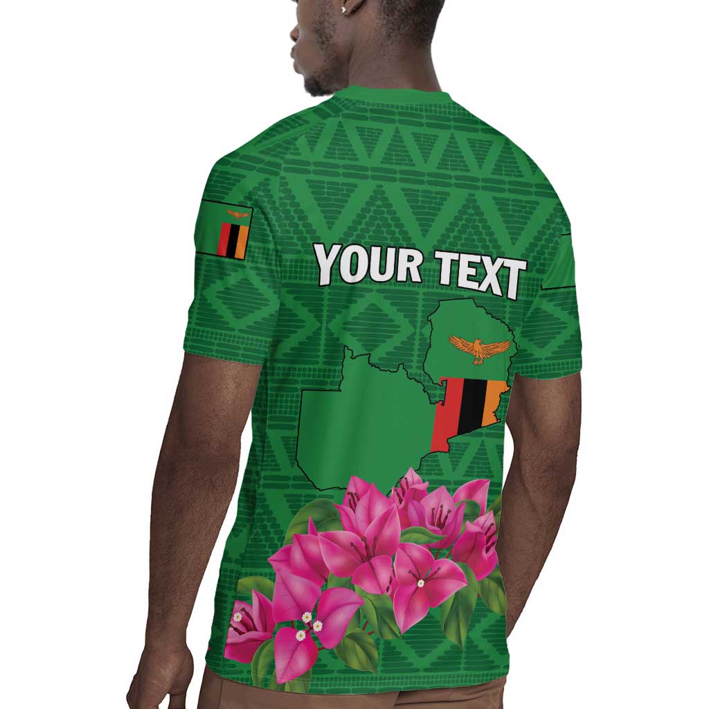 Personalized Icitungu ca Zambia Rugby Jersey Africa Bougainvillea