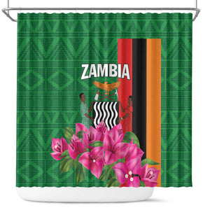 Icitungu ca Zambia Shower Curtain Africa Bougainvillea