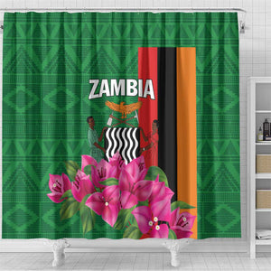 Icitungu ca Zambia Shower Curtain Africa Bougainvillea