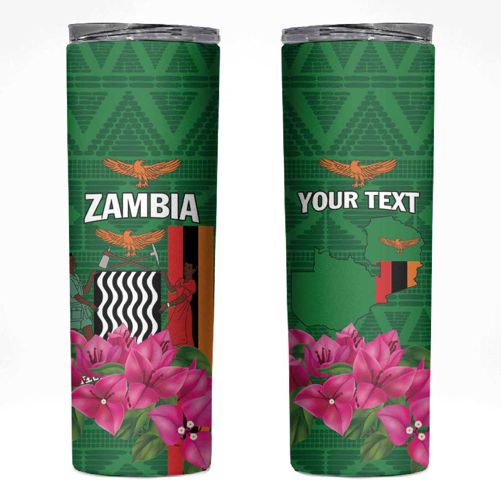 Personalized Icitungu ca Zambia Skinny Tumbler Africa Bougainvillea