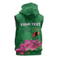 Personalized Icitungu ca Zambia Sleeveless Hoodie Africa Bougainvillea - African Pride