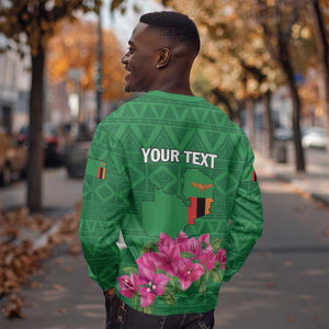 Personalized Icitungu ca Zambia Sweatshirt Africa Bougainvillea