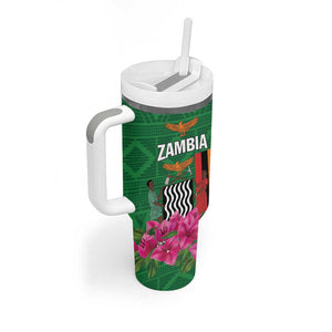 Personalized Icitungu ca Zambia Tumbler With Handle Africa Bougainvillea