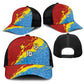 Custom DR Congo Leopards Football Baseball Net Cap Abstract Leopard Pattern With National Colors And Crest