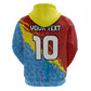 Custom DR Congo Leopards Football Hoodie Abstract Leopard Pattern With National Colors And Crest