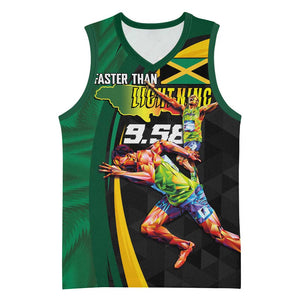 Proud of Jamaican Basketball Jersey Faster Than Lightning-9.58 Seconds LT03