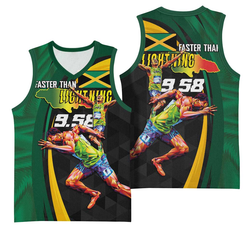 Proud of Jamaican Basketball Jersey Faster Than Lightning-9.58 Seconds LT03