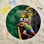 Proud of Jamaican Beach Blanket Faster Than Lightning-9.58 Seconds - African Pride