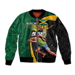 Proud of Jamaican Bomber Jacket Faster Than Lightning-9.58 Seconds - African Pride