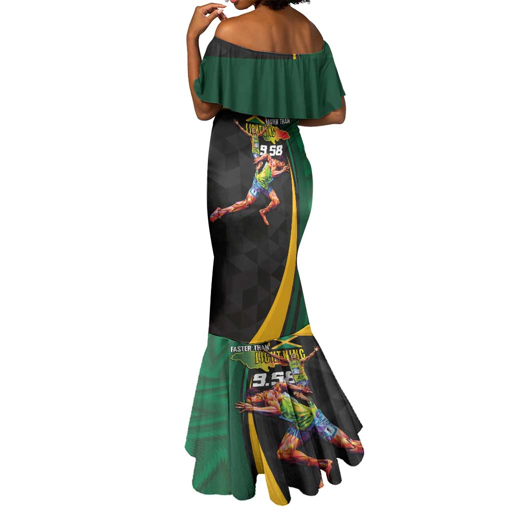 Proud of Jamaican Mermaid Dress Faster Than Lightning-9.58 Seconds - African Pride