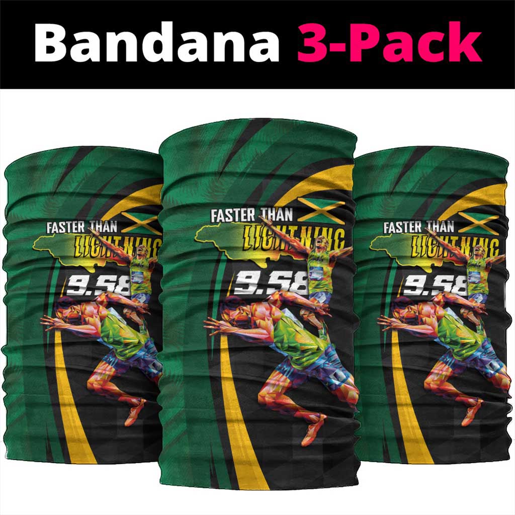 Proud of Jamaican Neck Gaiter Faster Than Lightning-9.58 Seconds LT03