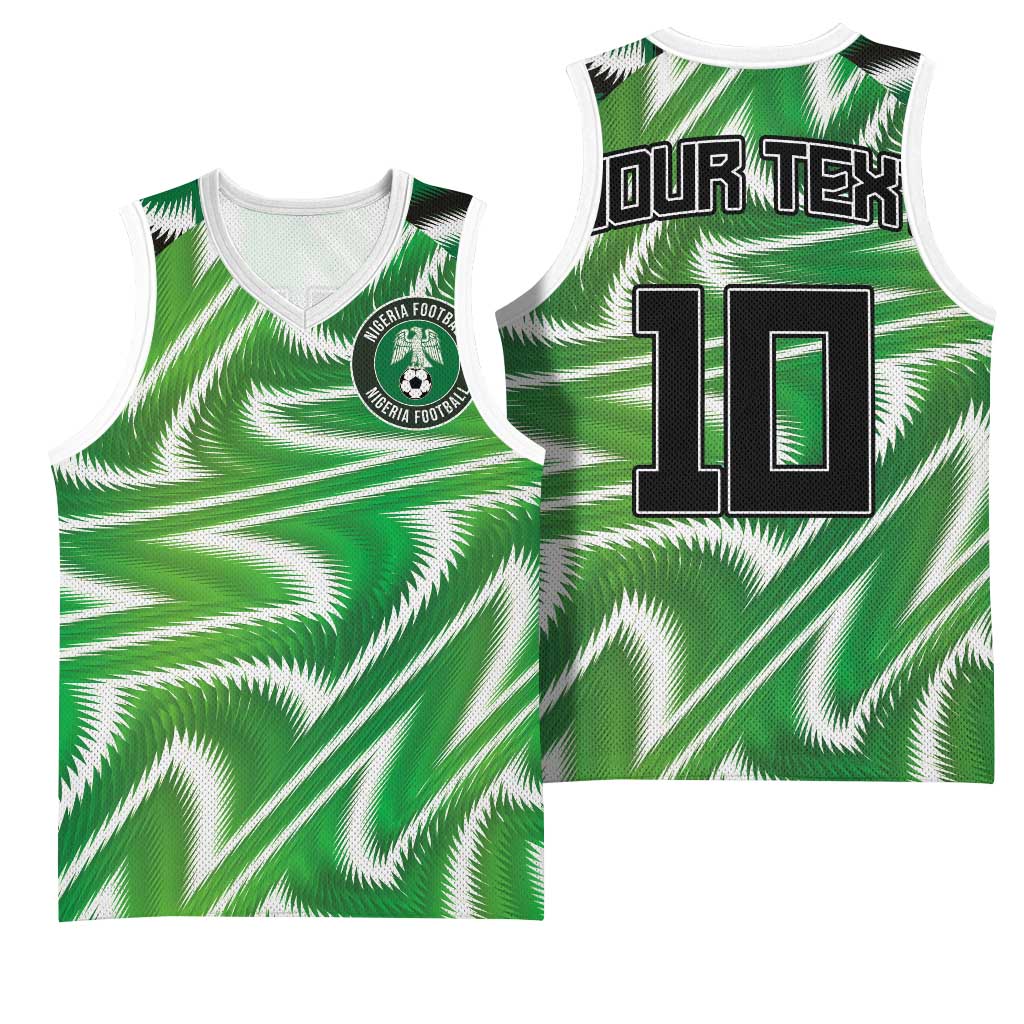 Custom Nigeria Football Basketball Jersey Sporty Super Eagles LT03