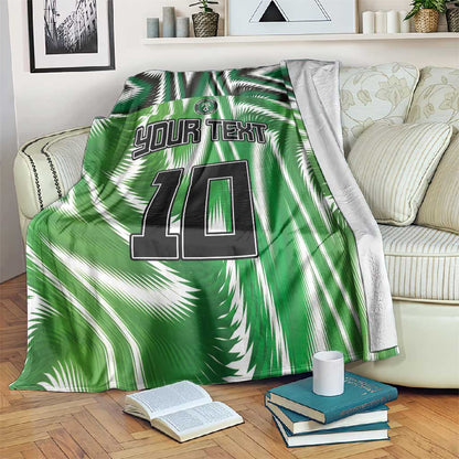 Custom Nigeria Football Blanket Sporty Super Eagles