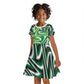 Custom Nigeria Football Kid Short Sleeve Dress Sporty Super Eagles