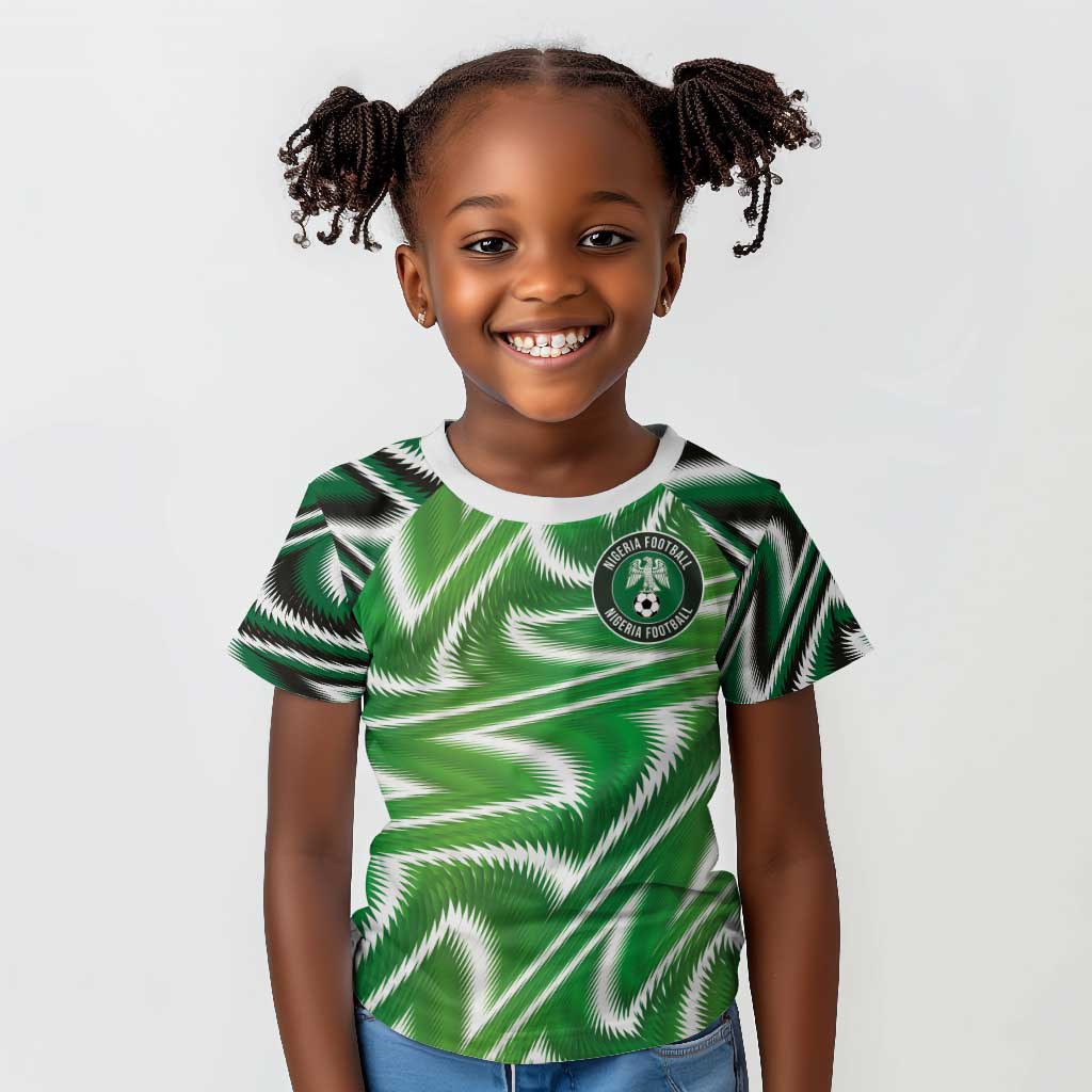 Custom Nigeria Football Kid T shirt Sporty Super Eagles