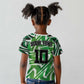 Custom Nigeria Football Kid T shirt Sporty Super Eagles