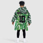 Custom Nigeria Football Kid Wearable Blanket Hoodie Sporty Super Eagles