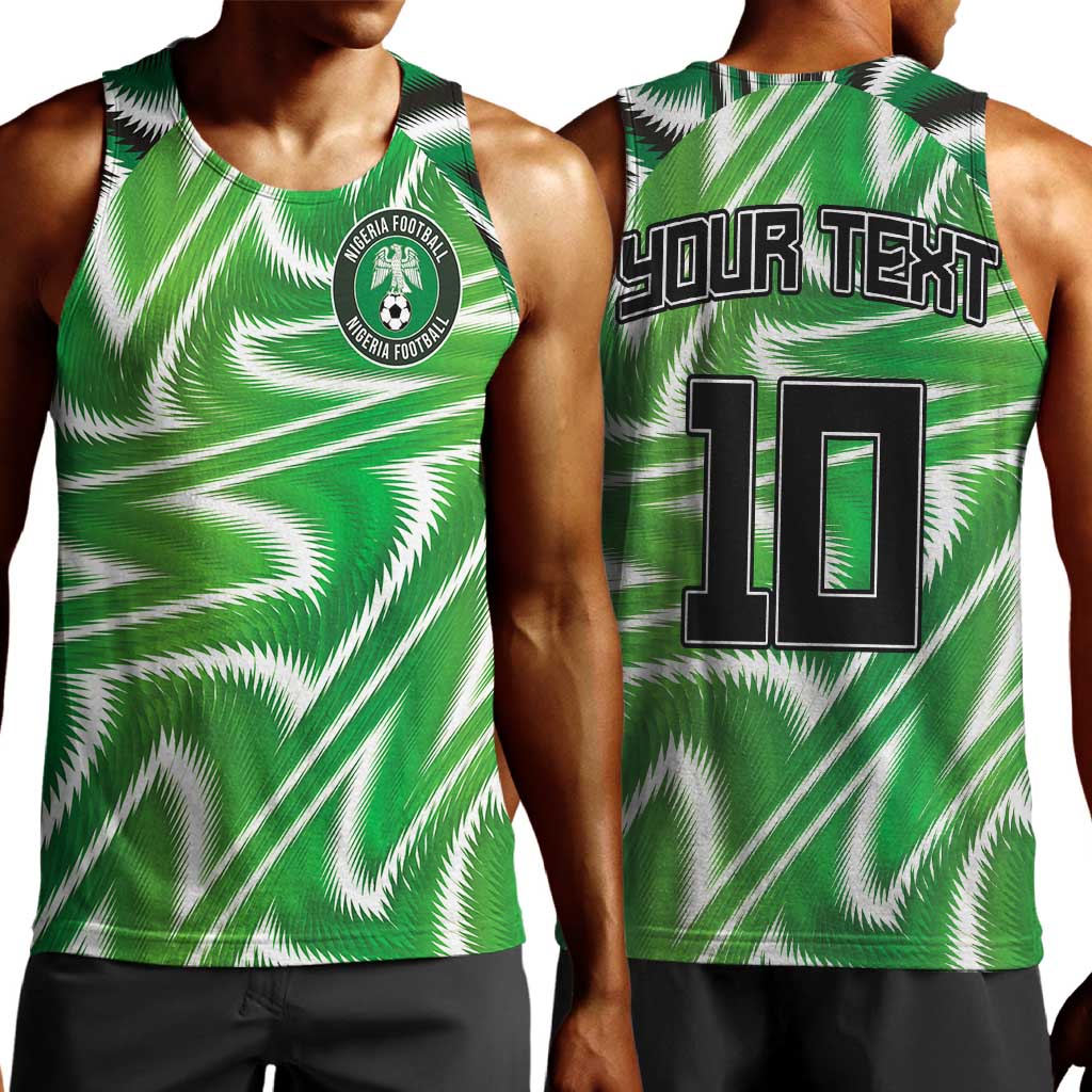 Custom Nigeria Football Men Tank Top Sporty Super Eagles