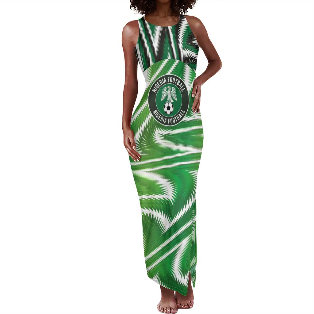 Custom Nigeria Football Tank Maxi Dress Sporty Super Eagles