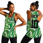 Custom Nigeria Football Women Racerback Tank Sporty Super Eagles