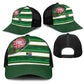 South Africa Football Baseball Net Cap King Protea with African Heritage Stripes Style