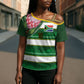 Custom South Africa Football Cross Shoulder Shirt King Protea with African Heritage Stripes Style