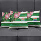South Africa Football Pillow Cover King Protea with African Heritage Stripes Style
