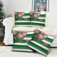 South Africa Football Pillow Cover King Protea with African Heritage Stripes Style