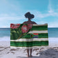 South Africa Football Sarong King Protea with African Heritage Stripes Style