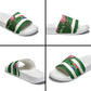 South Africa Football Slide Sandals King Protea with African Heritage Stripes Style