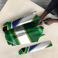 South Africa Football Umbrella King Protea with African Heritage Stripes Style