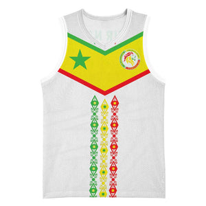 Custom Senegal Football Basketball Jersey Tricolor African Stripes Motif Sporty Style LT03