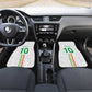 Custom Senegal Football Car Mats Tricolor African Stripes Motif Sporty Style - African Pride
