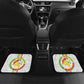 Custom Senegal Football Car Mats Tricolor African Stripes Motif Sporty Style - African Pride