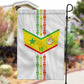 Custom Senegal Football Garden Flag Tricolor African Stripes Motif Sporty Style - African Pride