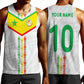 Custom Senegal Football Men Tank Top Tricolor African Stripes Motif Sporty Style - African Pride