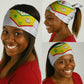 Custom Senegal Football Neck Gaiter Tricolor African Stripes Motif Sporty Style LT03