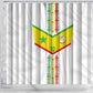 Custom Senegal Football Shower Curtain Tricolor African Stripes Motif Sporty Style - African Pride