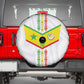 Custom Senegal Football Spare Tire Cover Tricolor African Stripes Motif Sporty Style - African Pride
