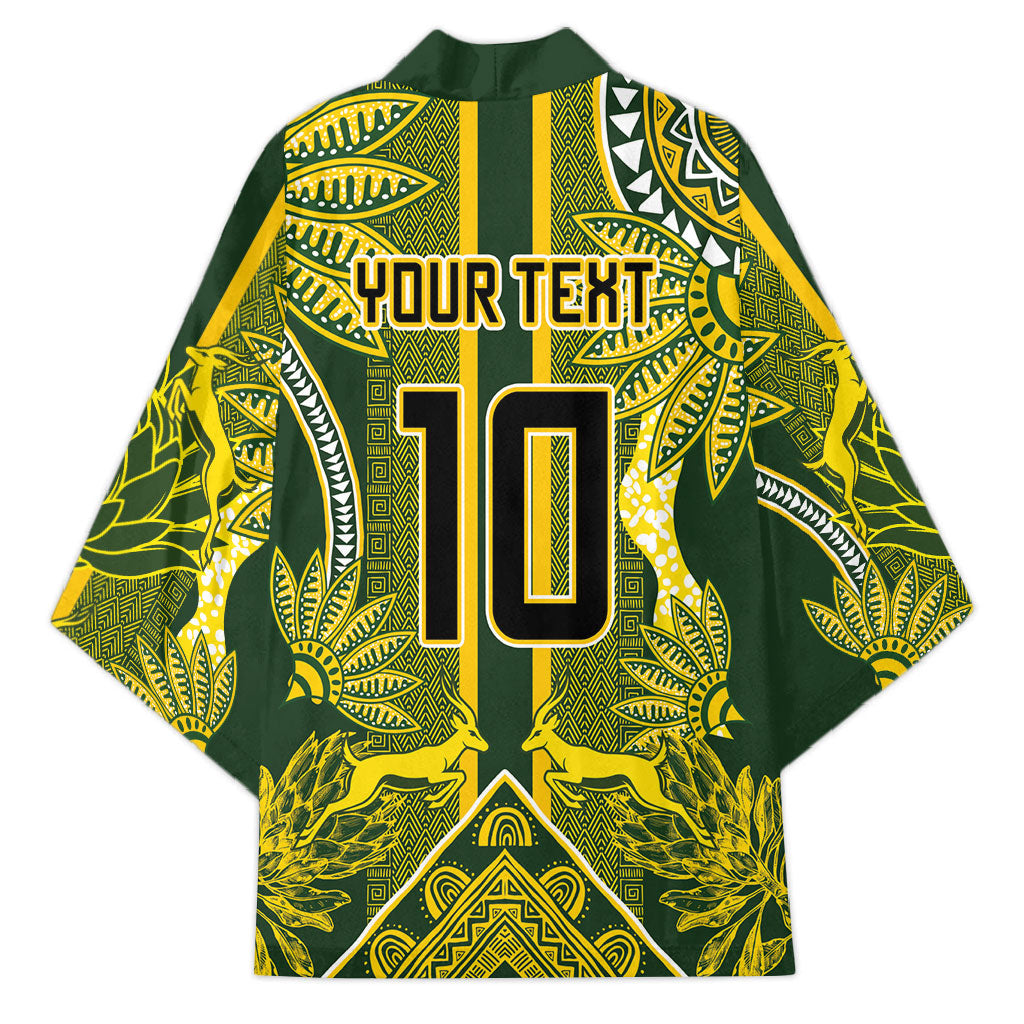 South Africa Rugby Custom Kimono Springbok with King Protea Inspired by African Heritage