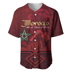 Happy Proclamation of Independence of Morocco Baseball Jersey Barbary Lion's Roar - Fight for Free and Peace