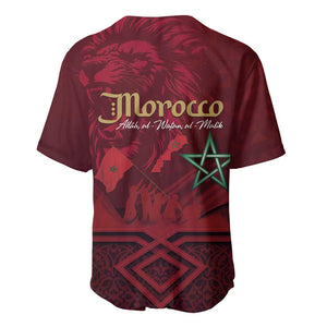 Happy Proclamation of Independence of Morocco Baseball Jersey Barbary Lion's Roar - Fight for Free and Peace