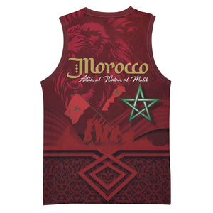 Happy Proclamation of Independence of Morocco Basketball Jersey Barbary Lion's Roar - Fight for Free and Peace LT03