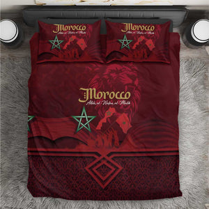 Happy Proclamation of Independence of Morocco Bedding Set Barbary Lion's Roar - Fight for Free and Peace