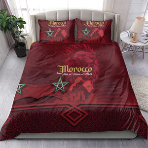 Happy Proclamation of Independence of Morocco Bedding Set Barbary Lion's Roar - Fight for Free and Peace