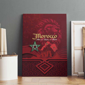 Happy Proclamation of Independence of Morocco Canvas Wall Art Barbary Lion's Roar - Fight for Free and Peace