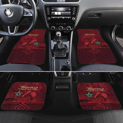 Happy Proclamation of Independence of Morocco Car Mats Barbary Lion's Roar - Fight for Free and Peace