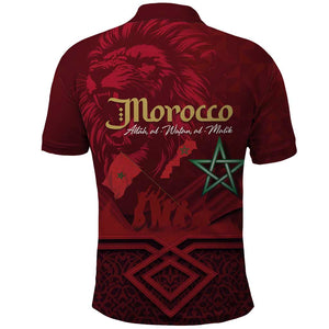 Happy Proclamation of Independence of Morocco Polo Shirt Barbary Lion's Roar - Fight for Free and Peace